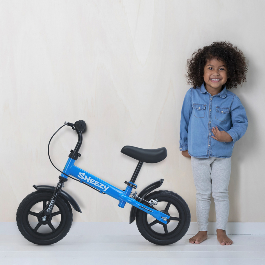 Bicicleta infantil sin pedales bici sin pedales con freno Sneezy Stock