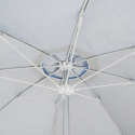 Sombrilla de playa 220 cm aluminio a prueba de viento protección uv profesional Bagnino Fluo 