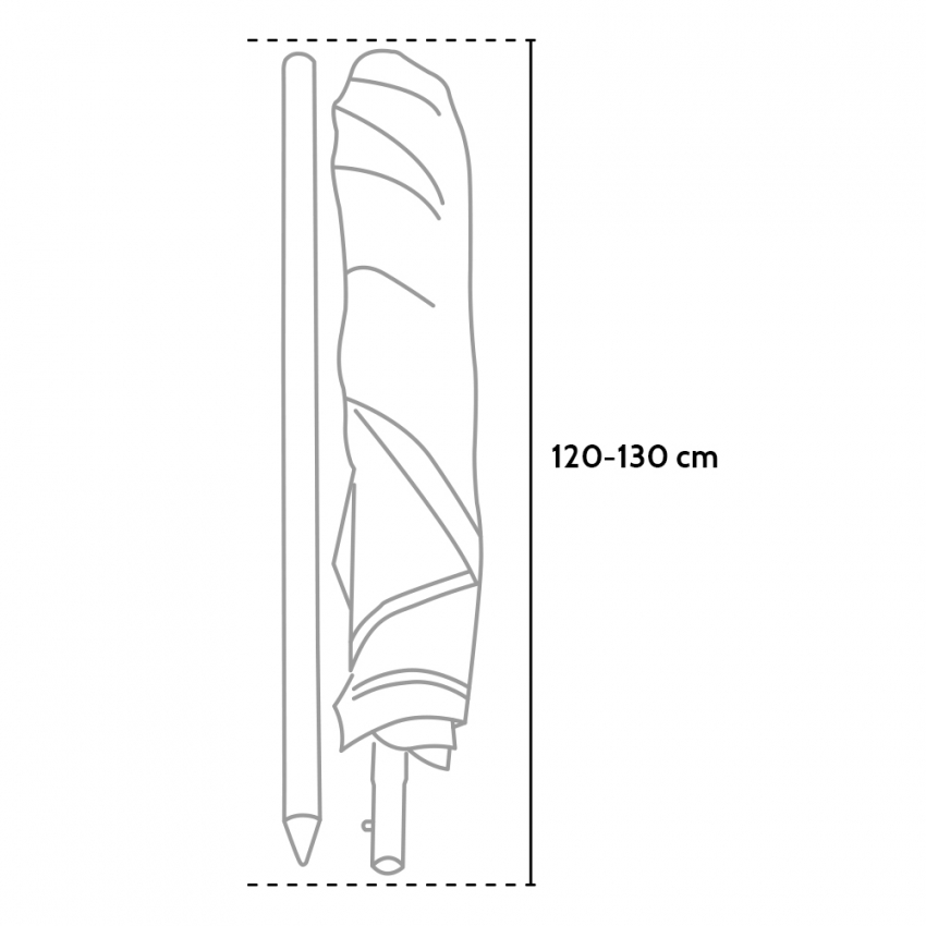 Sombrilla Playa Aluminio Extra Grande Ø 220 Cm. Con Protección Uv, Cuspide  Anti Viento, Mastil Aluminio Con Mango Y Espiral
