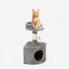 Rascador de gatos 60 cm con plataforma de sisal de felpa Korat Catálogo