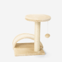 Rascador para gatos 45 cm con arco y túnel de sisal juego relax ball Manx Stock