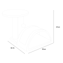Rascador para gatos 45 cm con arco y túnel de sisal juego relax ball Manx Coste