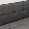Sofá cama de tejido 2 plazas diseño moderno Gemma clic-clac Descueto