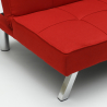 Sofá cama de tejido 2 plazas diseño moderno Gemma clic-clac 