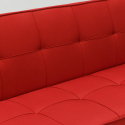 Sofá cama de tejido 2 plazas diseño moderno Gemma clic-clac 