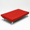 Sofá cama de tejido 2 plazas diseño moderno Gemma clic-clac 