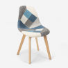 Silla de comedor de diseño nórdico patchwork para comedores Robin 
