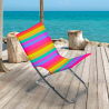 Silla de playa plegable y portátil para la playa multicolor Rodeo Rainbow Venta