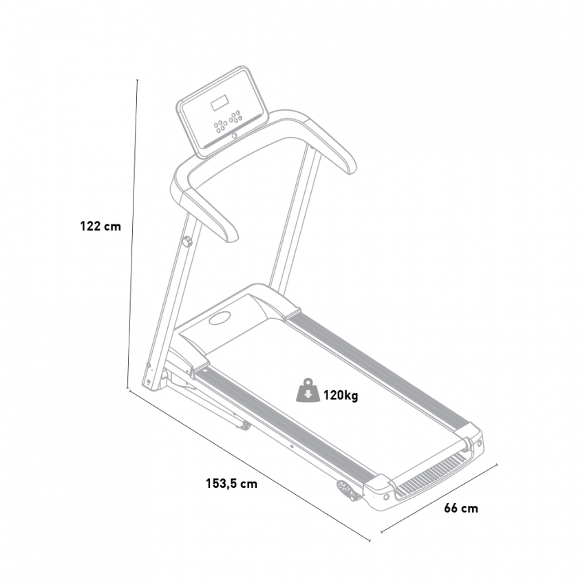 Cinta De Correr Eléctrica Plegable 120kg