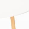 Mesa de madera redonda diseño madera 100cm cocina bar restaurante Moss Catálogo