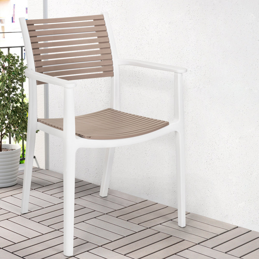 Silla de comedor de diseño para interior y exterior Orion Promoción