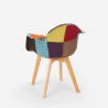 Sillón de patchwork de diseño nórdico, salón, cocina, estudio Herion