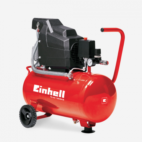 Compresor de aire portátil 8 bar 24 litros 1500W 2HP aceite Einhell