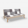 Sofá cama Patchwork de 3 plazas de diseño moderno Kolorama Precio
