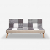 Sofá cama Patchwork de 3 plazas de diseño moderno Kolorama Coste