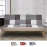 Sofá cama Patchwork de 3 plazas de diseño moderno Kolorama Medidas