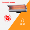 Calefactor de pared con infrarrojos para interior y exterior Lys Rebajas