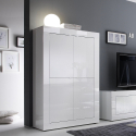 Aparador salón cocina 4 puertas diseño moderno blanco Creta Promoción