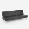 Sofá cama clic clac de 2 plazas en polipiel de diseño moderno reclinable Elly Compra