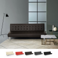 Sofá cama clic clac de 2 plazas en polipiel de diseño moderno reclinable Elly Promoción