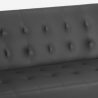 Sofá cama clic clac de 2 plazas en polipiel de diseño moderno reclinable Elly 