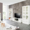Mueble TV de diseño rústico blanco 160cm Spinle Catálogo