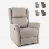 Sillón relax reclinable con reposapiés Hope Catálogo