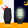 Luz de calle solar LED 100W Sensor de control remoto con soporte lateral Solis M Catálogo