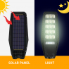 Farola LED solar de calle 300W con sensor de movimiento Solis XL Descueto