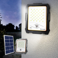 Foco portátil con placa solar de 100W LED 2000 lúmenes teledirigidos Inluminatio M Promoción