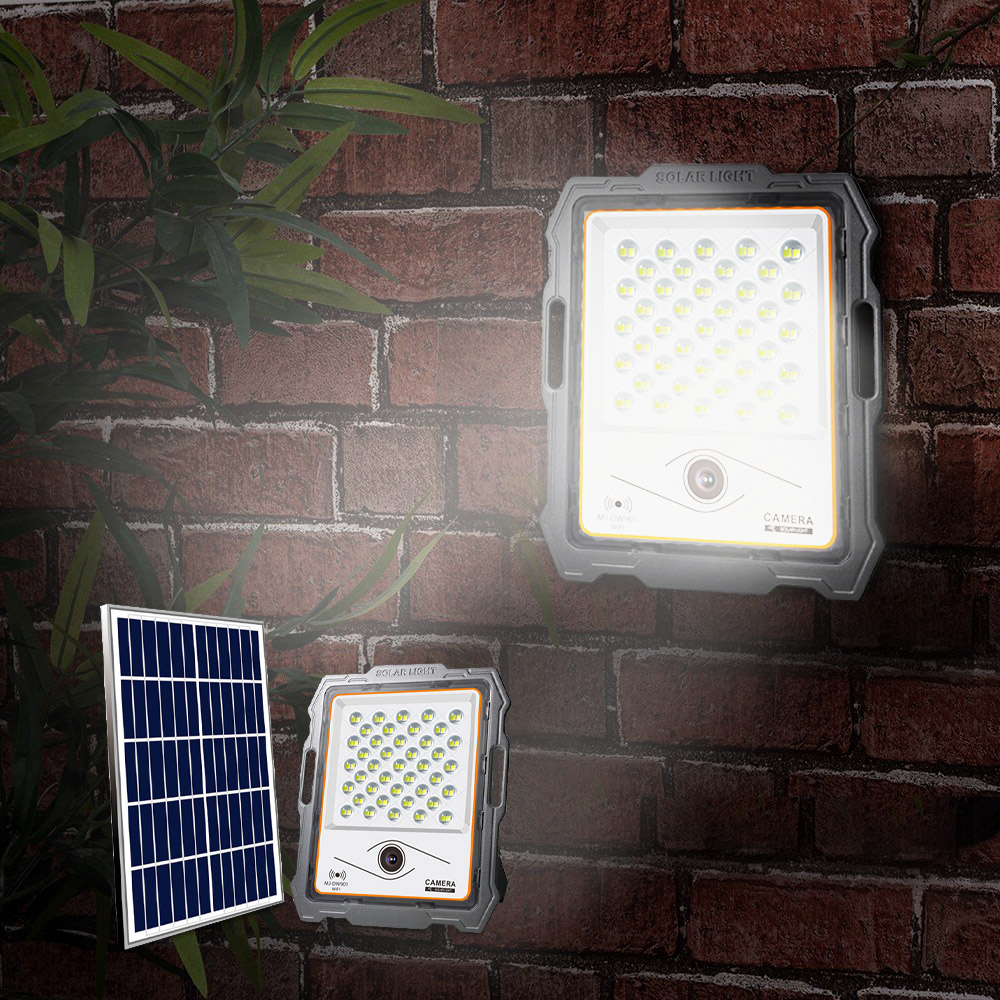 Foco solar Lighthouse LED 100W de 2000 lúmenes cámara wi-fi Conspicio M
