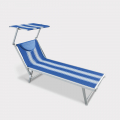 Tumbona plegable de playa en aluminio Santorini Stripes Promoción