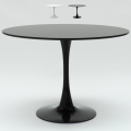 mesa Tulipan redonda 100cm barra cocina comedor negro blanco Tulipan Promoción