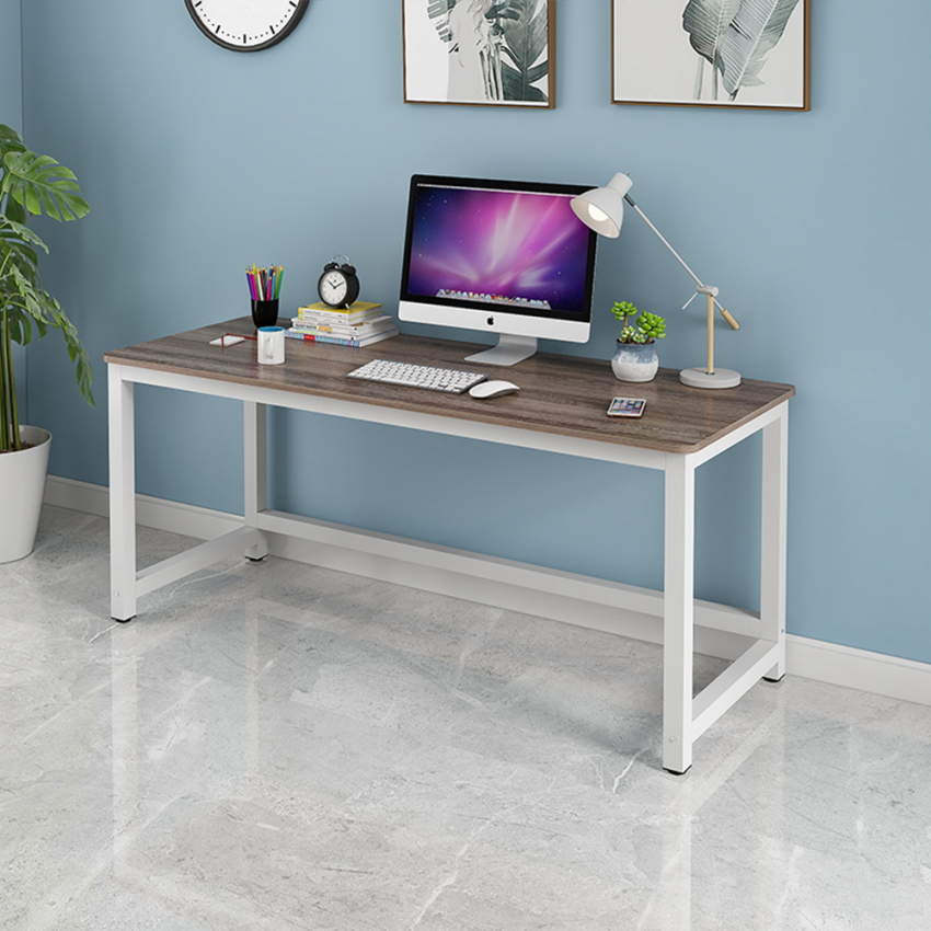  Escritorio de oficina rectangular de madera 120x60cm moderno blanco Bridgewhite 120 Promoción 