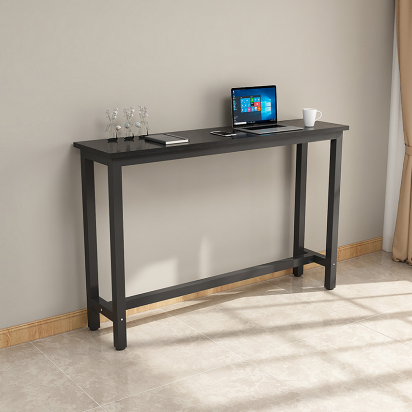  Mesa de entrada móvil 120x40cm de madera y patas de metal  Welcome light dark Coste