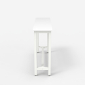 Mesa de entrada 120x40cm de madera y metal Welcome light 