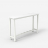 Mesa de entrada 120x40cm de madera y metal Welcome light 