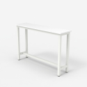 Mesa de entrada 120x40cm de madera y metal Welcome light 