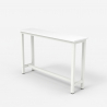 Mesa de entrada 120x40cm de madera y metal Welcome light 