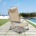 Tumbona silla de playa con reposabrazos estructura de aluminio Gargano Catálogo
