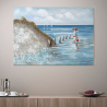 Cuadro decorativo de paisaje de naturaleza pintado a mano 120x90cm By The Seashore Promoción