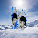 Raquetas de nieve con crampones de aluminio y bastones Everest Oferta
