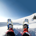 Raquetas de nieve con crampones de aluminio y bastones Everest Rebajas