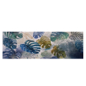 Cuadro decorativo de hojas exóticas pintada a mano sobre lienzo 140x45cm Jungle Venta
