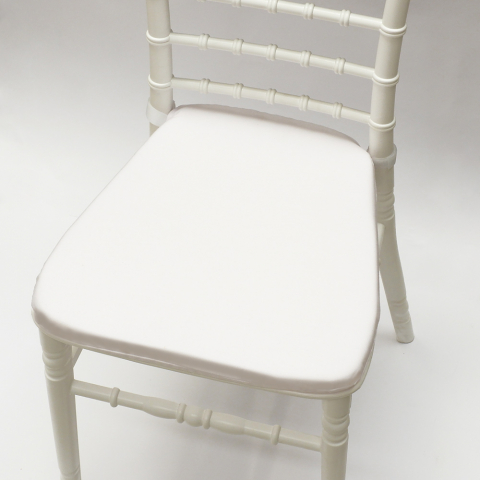Stock 20 cojines antideslizantes blancos para sillas Chiavarina Promoción