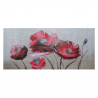 Cuadro floral pintado a mano sobre lienzo 110 x 50 cm Papaveri Venta