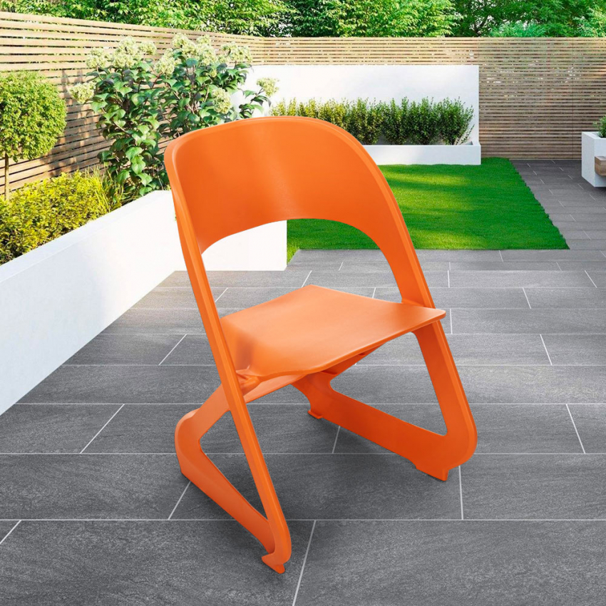 Silla de diseño apilable para bares, fiestas y eventos públicos plástico Nest Promoción