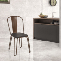sillas de acero estilo de diseño industrial para bar y cocina ferrum one Compra