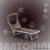 4 Tumbonas plegables de playa en aluminio Santorini Limited Edition Stock