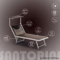 20 Tumbonas plegables de aluminio con parasol para playa - Santorini Limited Edition Rebajas